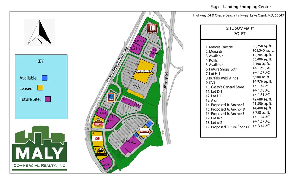 2100 Goldie Prewitt Memorial Parkway, Lake Ozark, MO for lease - Site Plan - Image 1 of 2