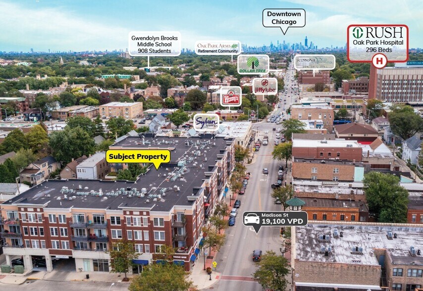 7231-7255 Madison St, Forest Park, IL à louer - Photo du bâtiment - Image 2 de 8