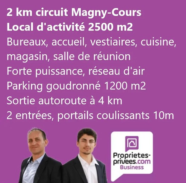 Local d'activités dans Magny-Cours à vendre - Photo du bâtiment - Image 1 de 4