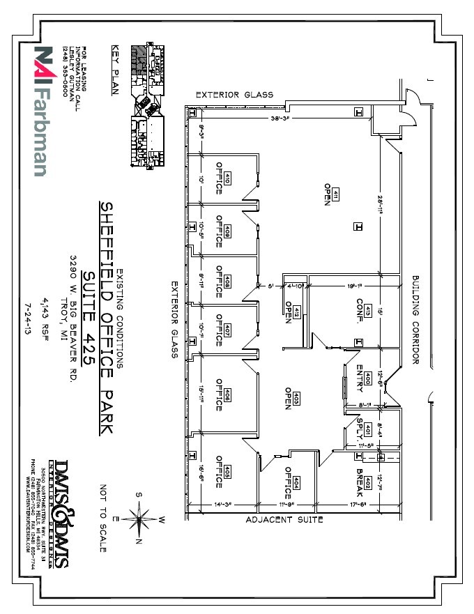 3310 W Big Beaver Rd, Troy, MI à louer Plan d  tage- Image 1 de 1