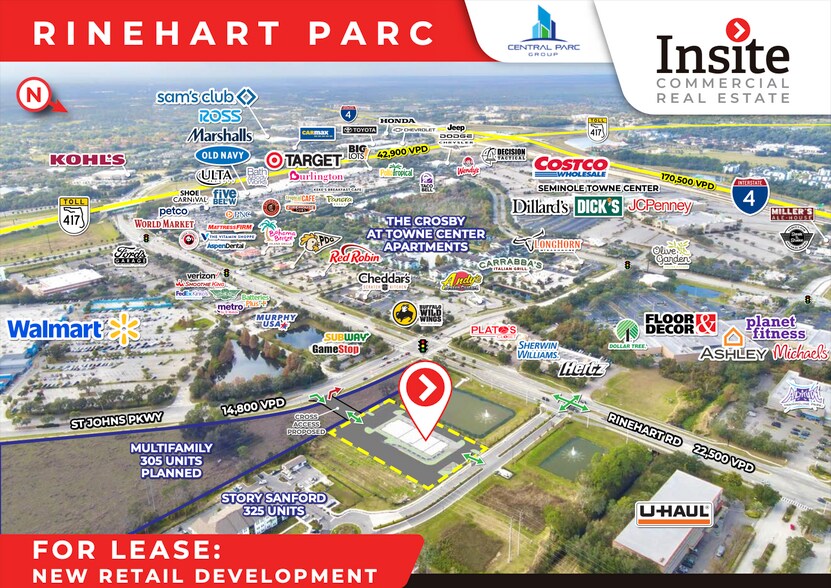 Rinehart Rd & St. Johns Pkwy, Sanford, FL à louer - Photo principale - Image 1 de 4