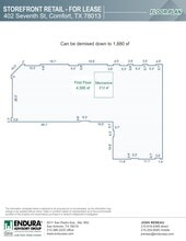 402 7th St, Comfort, TX for lease Floor Plan- Image 1 of 1