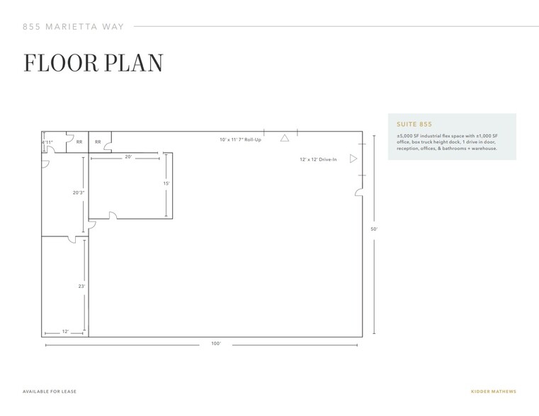 855 Marietta Way, Sparks, NV for lease - Floor Plan - Image 2 of 4