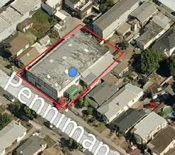 3820 Penniman Ave, Oakland, CA - Aérien  Vue de la carte