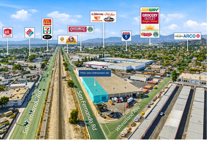 7900-7990 San Fernando Rd, Sun Valley, CA for lease - Building Photo - Image 2 of 10