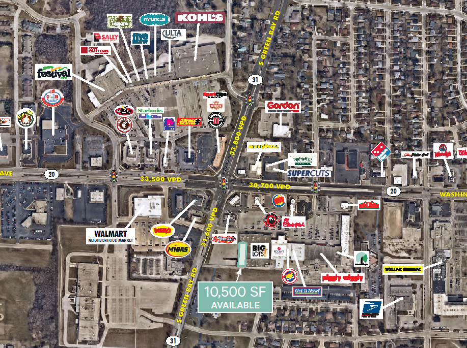 5415 Washington Ave, Racine, WI for lease Building Photo- Image 1 of 6