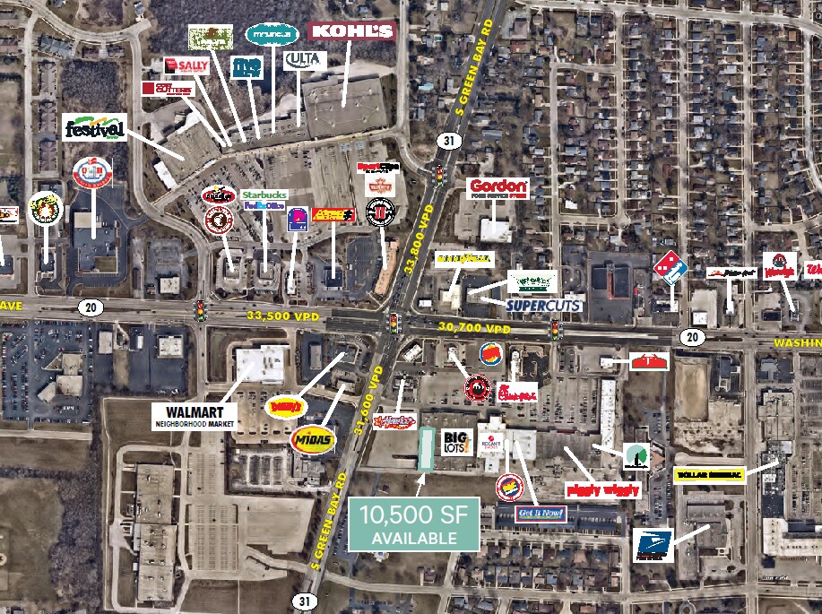 5415 Washington Ave, Racine, WI à louer Photo du bâtiment- Image 1 de 6
