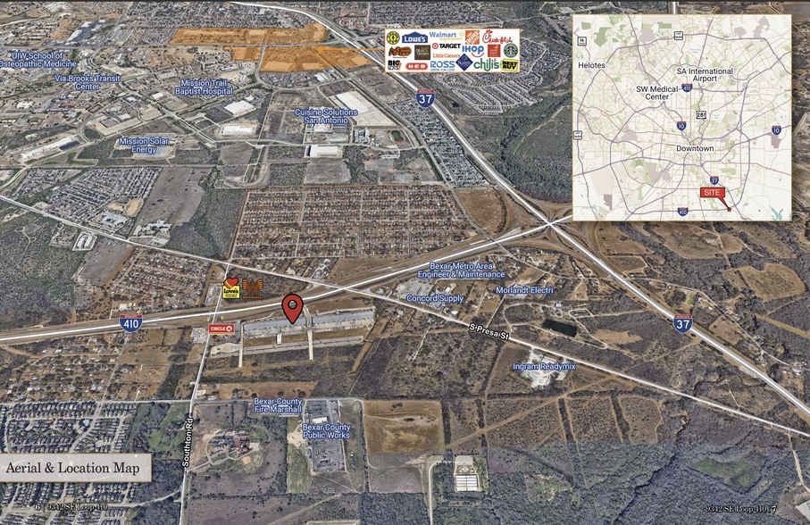 9342 SE Loop 410, San Antonio, TX for lease - Aerial - Image 2 of 6