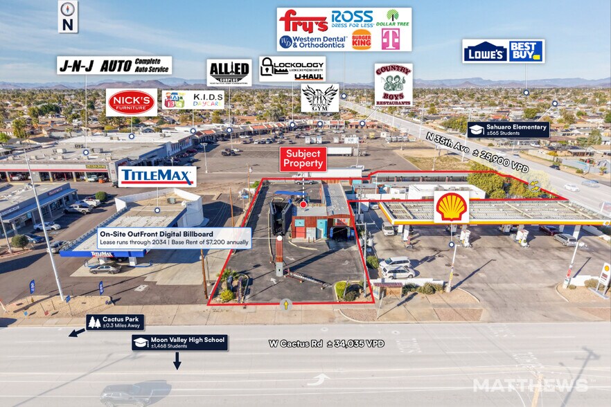 3510 W Cactus Rd, Phoenix, AZ à vendre - Photo du bâtiment - Image 3 de 3