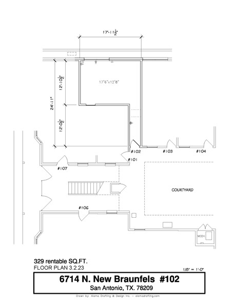 6714 N New Braunfels Ave, San Antonio, TX for lease - Floor Plan - Image 2 of 7