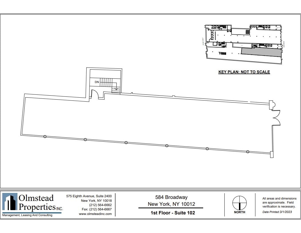 584-590 Broadway, New York, NY à louer Plan d’étage- Image 1 de 2