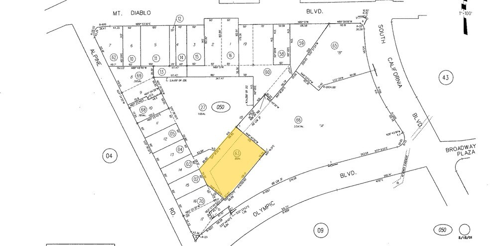 1870 Olympic Blvd, Walnut Creek, CA à louer - Plan cadastral - Image 2 de 5