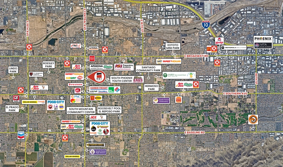 5217-5233 S Central Ave, Phoenix, AZ à vendre - Photo du bâtiment - Image 2 de 10