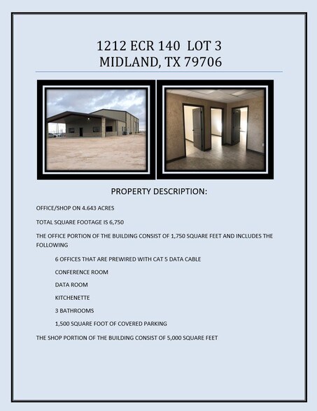 1110 E County Road 140, Midland, TX for lease - Other - Image 3 of 3