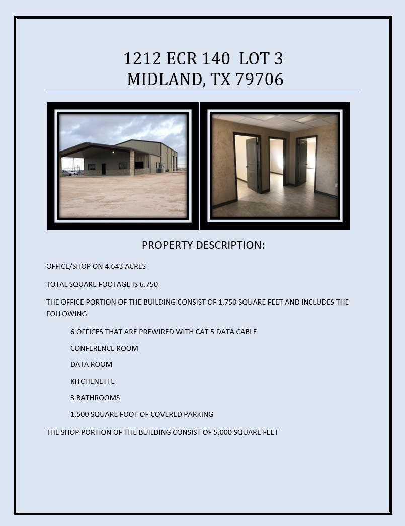 1212 W County Road 140, Midland, TX à vendre Autre- Image 1 de 1