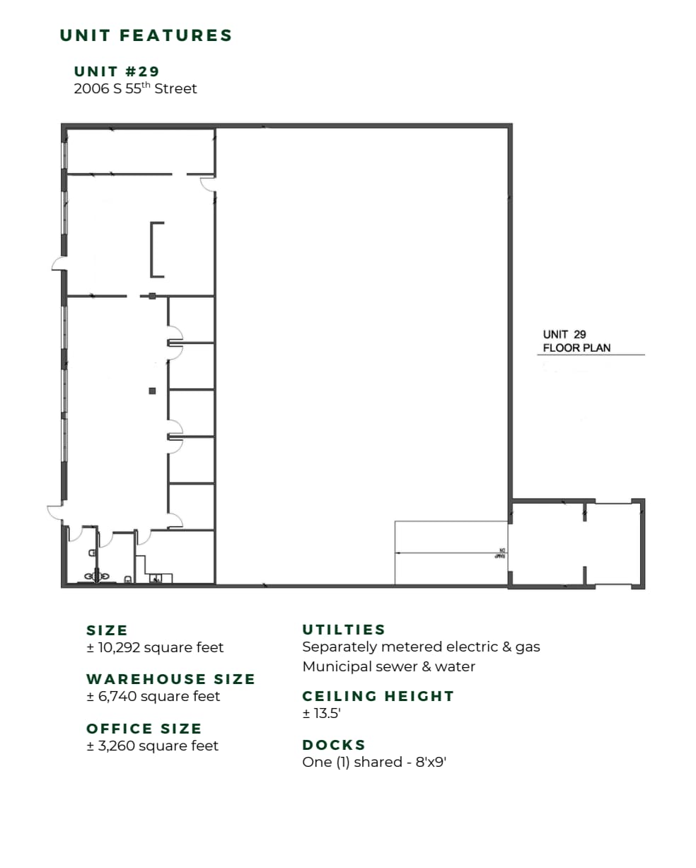 2005 S 54th St, West Allis, WI for lease Floor Plan- Image 1 of 1