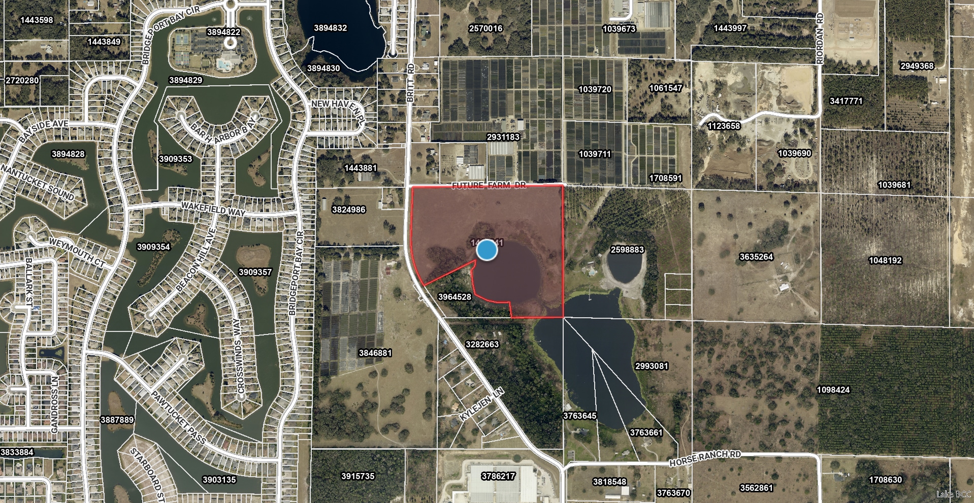 Future Farm & Britt Rd, Mount Dora, FL à vendre Aérien- Image 1 de 7