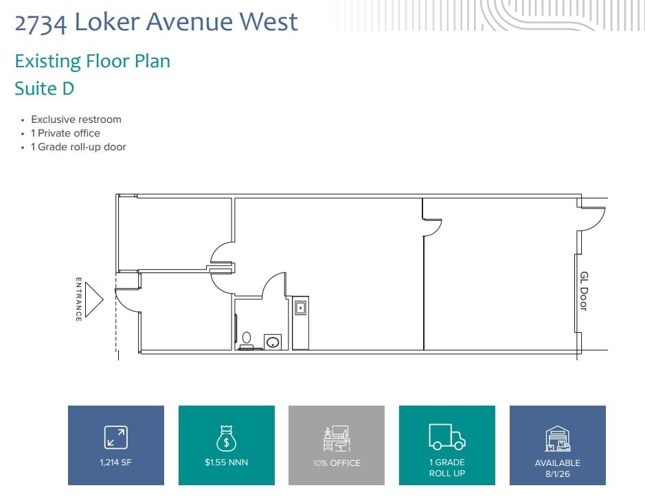 2720 Loker Ave W, Carlsbad, CA for lease Floor Plan- Image 1 of 1