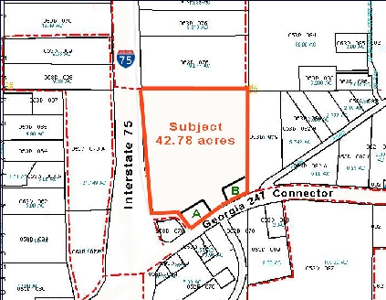 Interstate 75, Byron, GA à vendre - Plan cadastral - Image 1 de 1