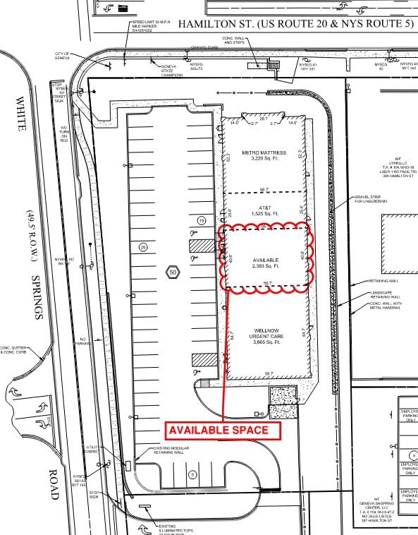 1 White Springs Dr, Geneva, NY for lease Site Plan- Image 1 of 10