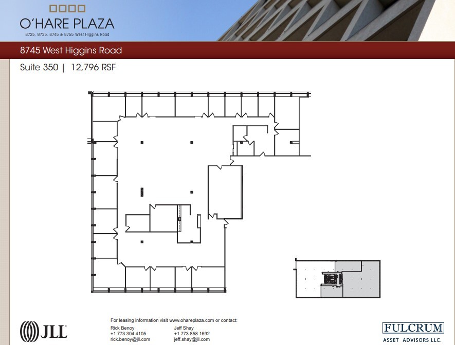 8725 W Higgins Rd, Chicago, IL à louer Plan d  tage- Image 1 de 1