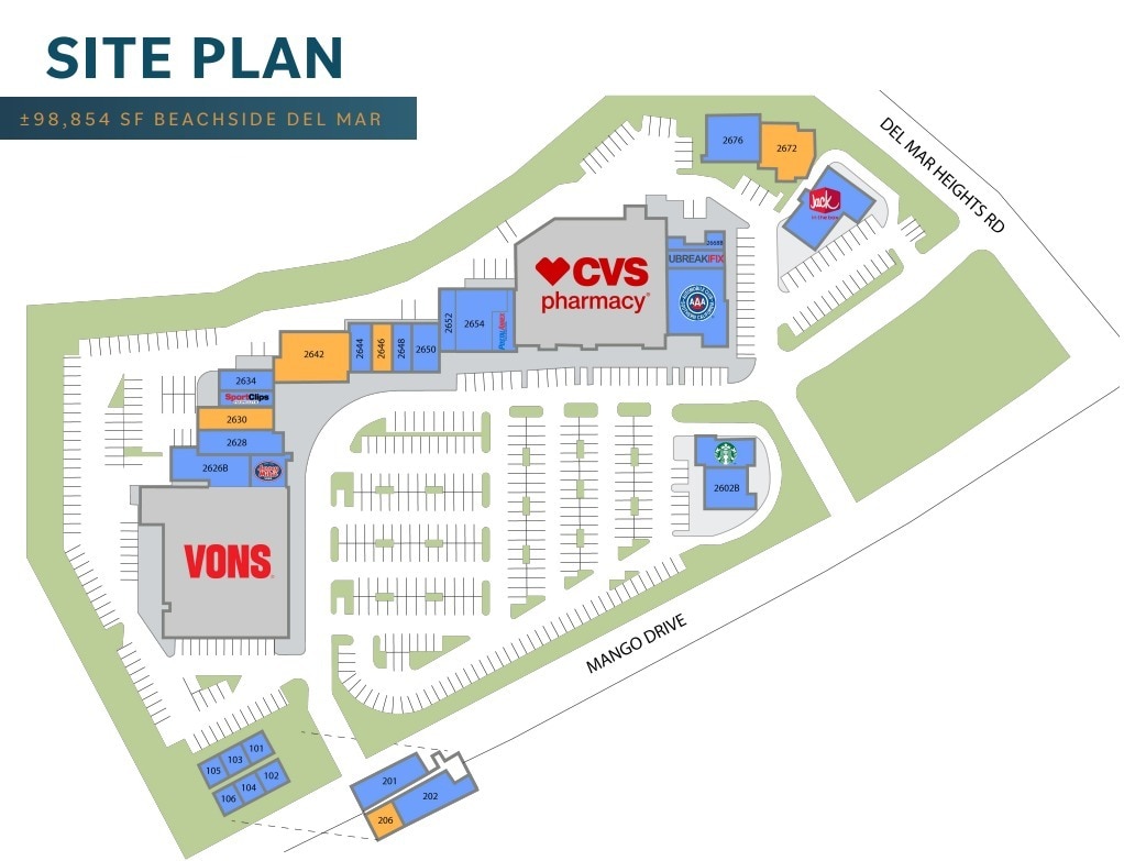 2602-2690 Del Mar Heights Rd, Del Mar, CA for lease Site Plan- Image 1 of 1