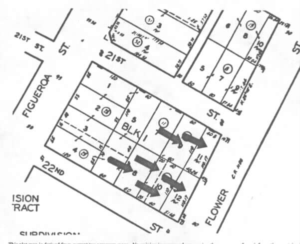 2101-2121 S Flower St, Los Angeles, CA à louer - Plan cadastral - Image 2 de 5