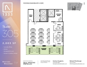 1333 N Kingsbury St, Chicago, IL à louer Plan d’étage- Image 1 de 2