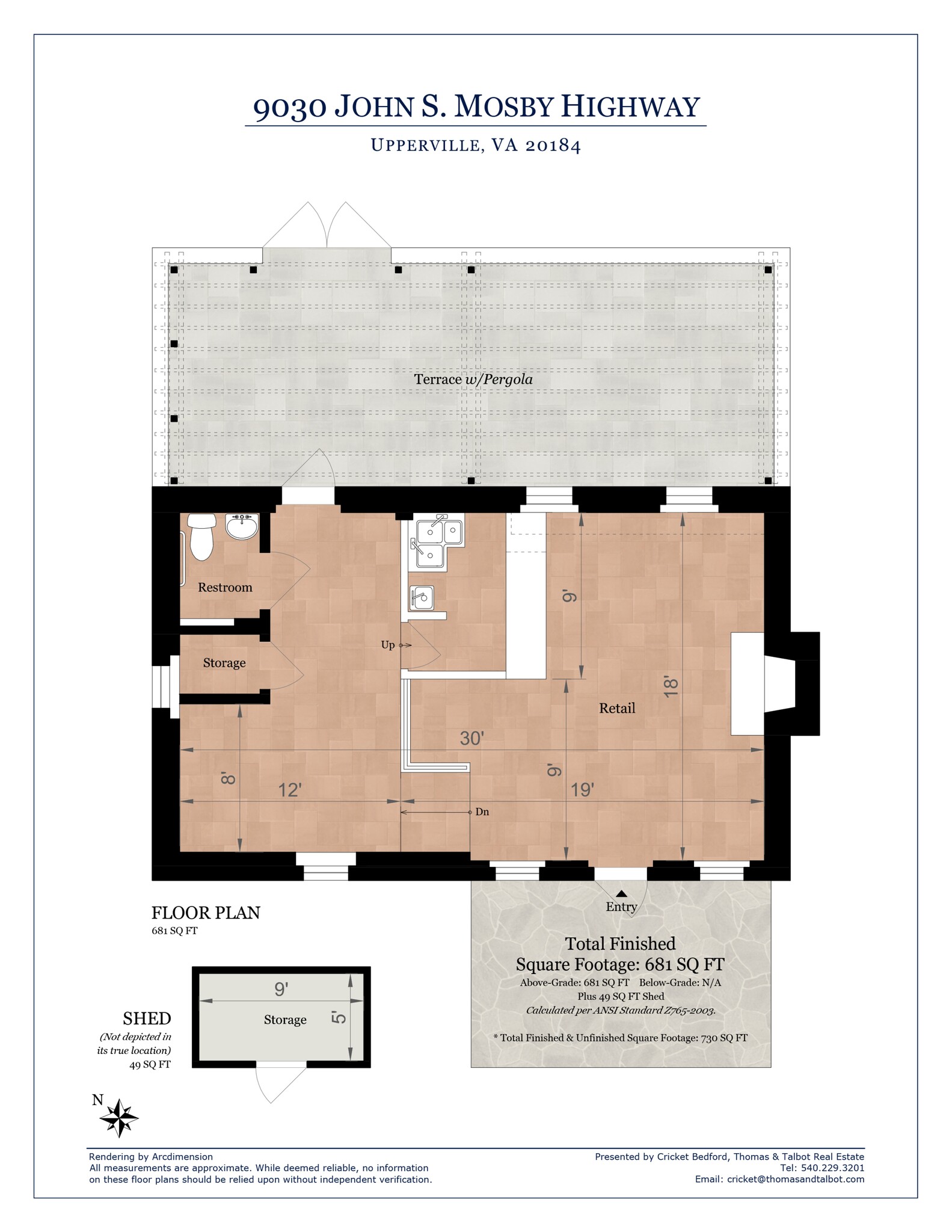 9030 John S Mosby Hwy, Upperville, VA à louer Plan de site- Image 1 de 1