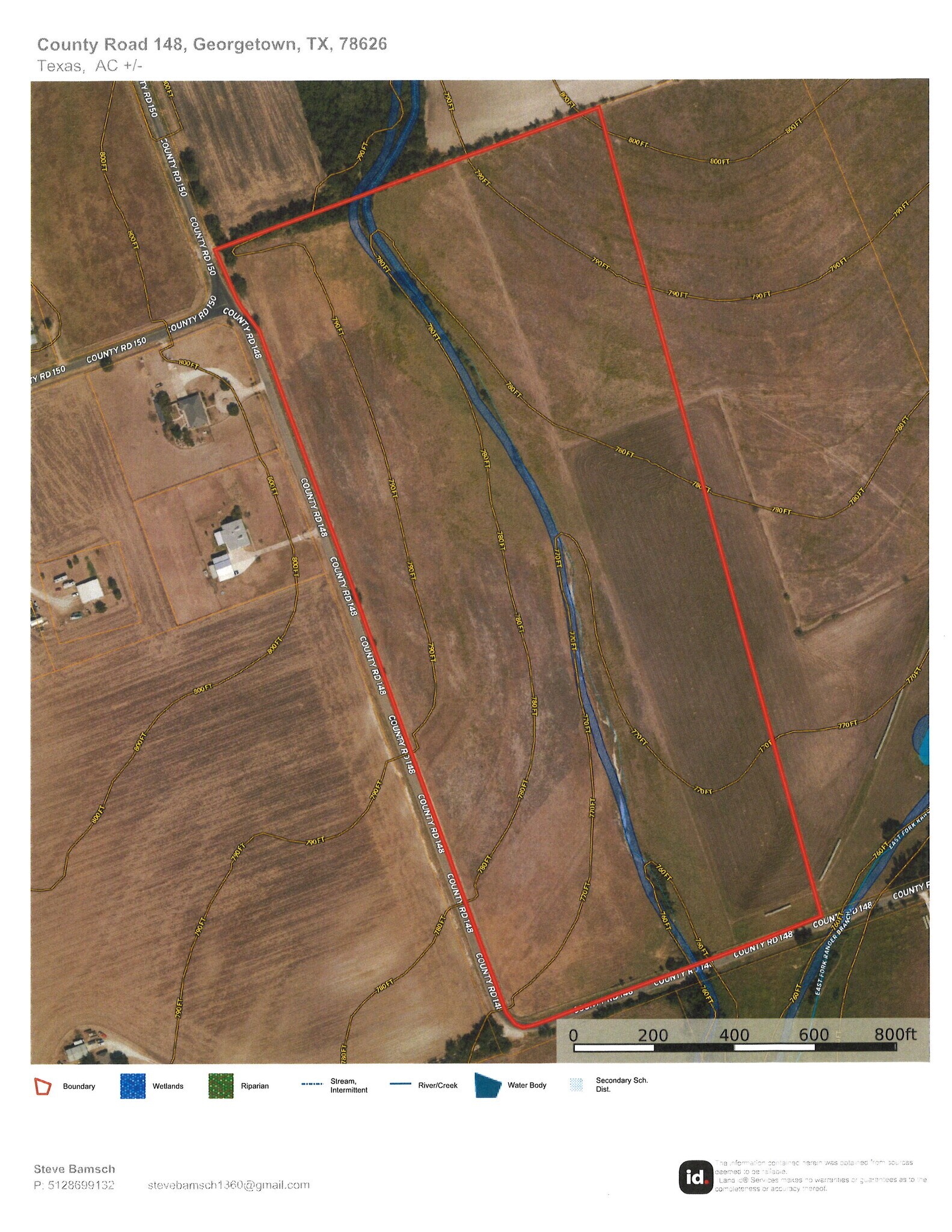 County Road 148, Georgetown, TX for sale Aerial- Image 1 of 2