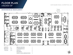 10131 Bubb Rd, Cupertino, CA à vendre Plan d’étage- Image 2 de 3