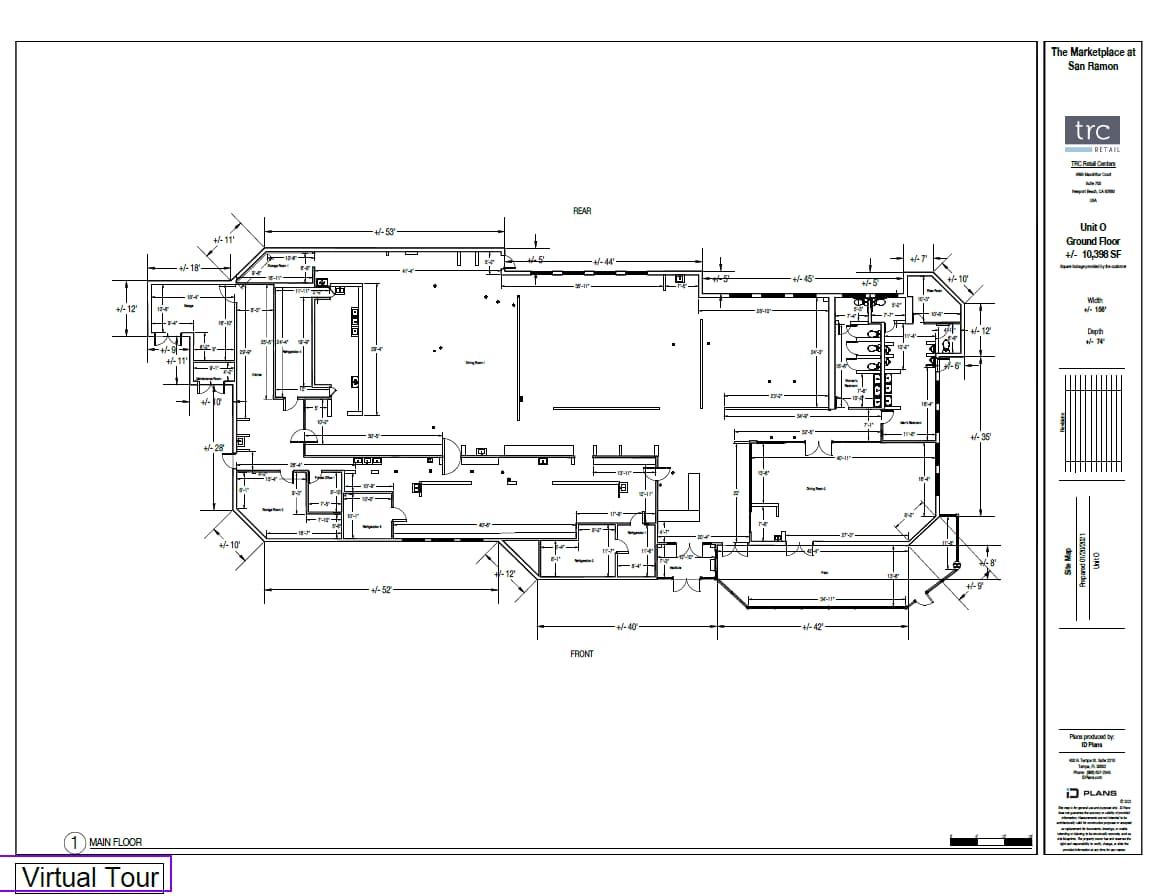 433 Market Pl, San Ramon, CA for lease Floor Plan- Image 1 of 1