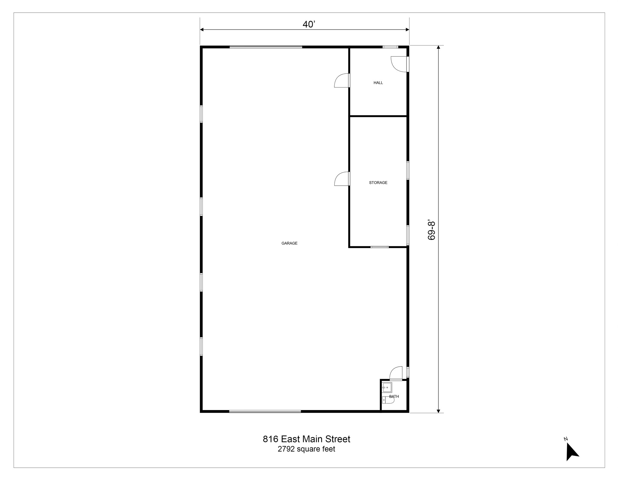 816 E Main St, Whitesboro, TX à louer Plan d  tage- Image 1 de 1