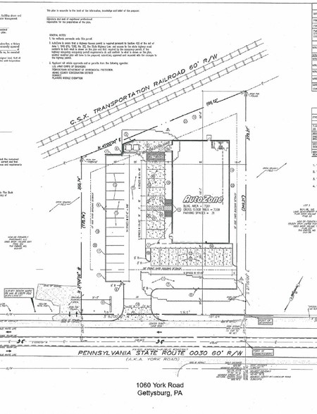 1060 York Rd, Gettysburg, PA à louer - Plan de site - Image 2 de 8