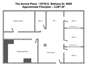 10730 E Bethany Dr, Aurora, CO for lease Floor Plan- Image 2 of 16