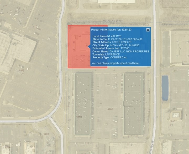 6302 E 82nd St, Indianapolis, IN for sale - Plat Map - Image 3 of 7