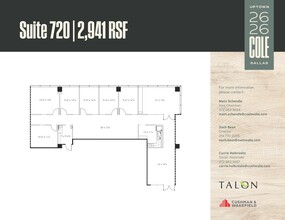 2626 Cole Ave, Dallas, TX for lease Floor Plan- Image 1 of 1