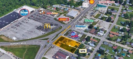 1099 Division St, Parkersburg, WV - Aerial map view