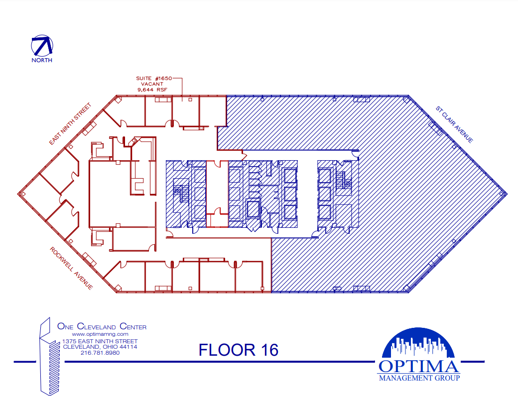 1375 E 9th St, Cleveland, OH for lease Floor Plan- Image 1 of 1