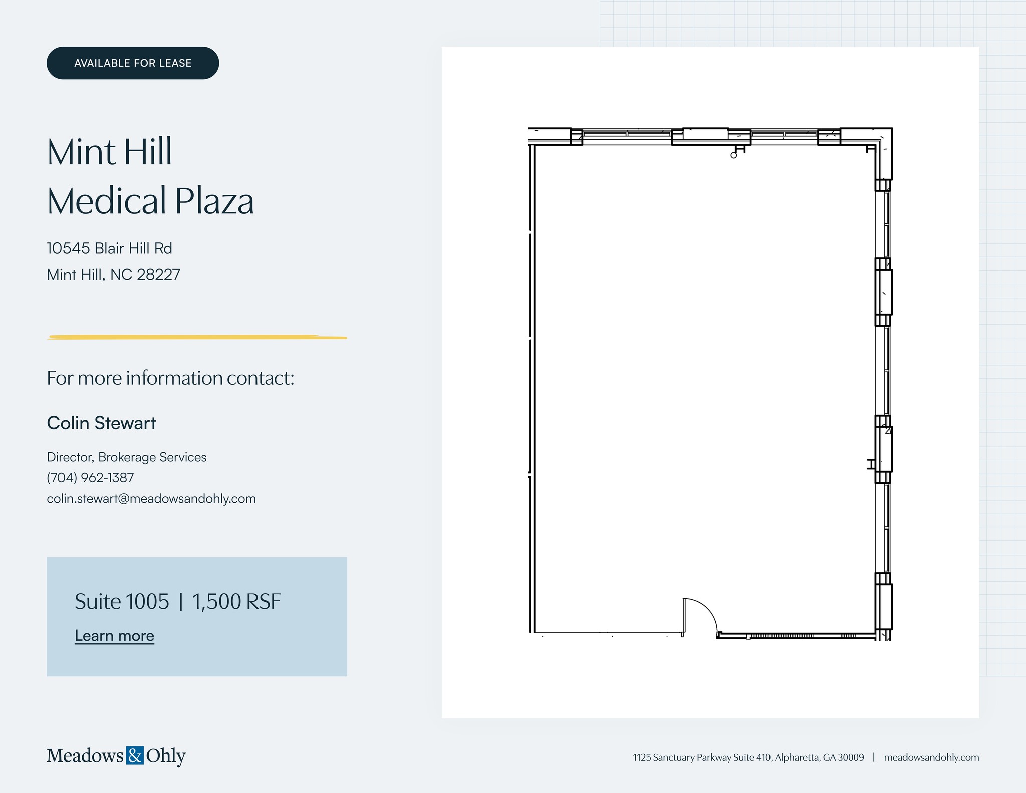 10545 Blair Rd, Charlotte, NC à louer Plan de site- Image 1 de 1