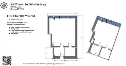 800 Wilcrest Dr, Houston, TX for lease Floor Plan- Image 1 of 1