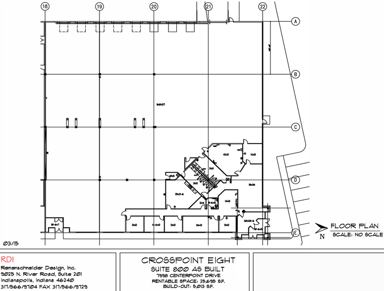 7998 Centerpoint Dr, Indianapolis, IN à louer - Plan d  tage - Image 2 de 12