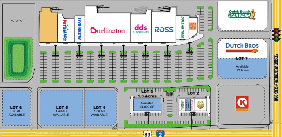 SWQ EXPY 83 & F.M. 493, Donna, TX for lease - Building Photo - Image 2 of 3