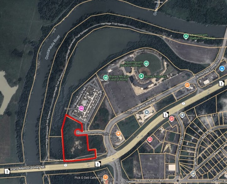 Braves Boulevard, Rome, GA à vendre - Aérien - Image 2 de 5