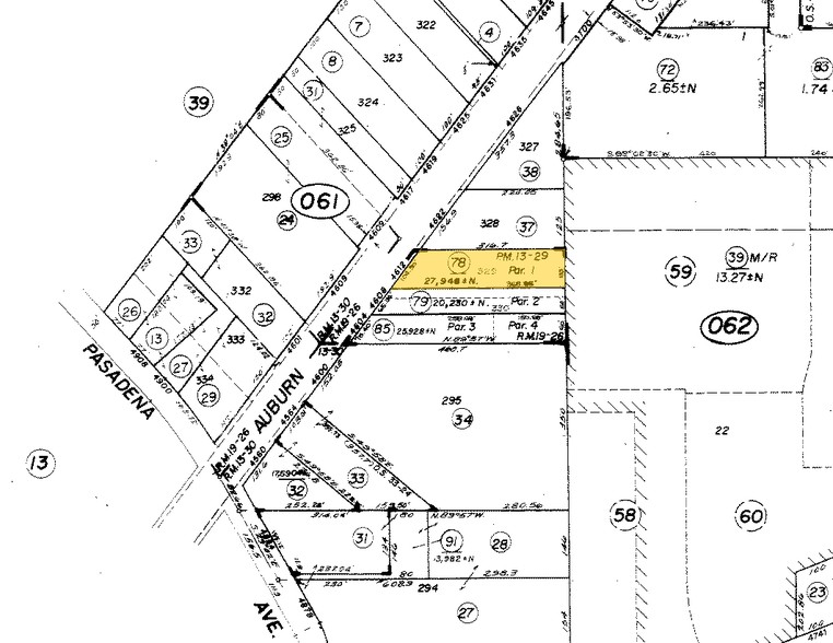 4612 Auburn Blvd, Sacramento, CA à vendre - Plan cadastral - Image 1 de 1