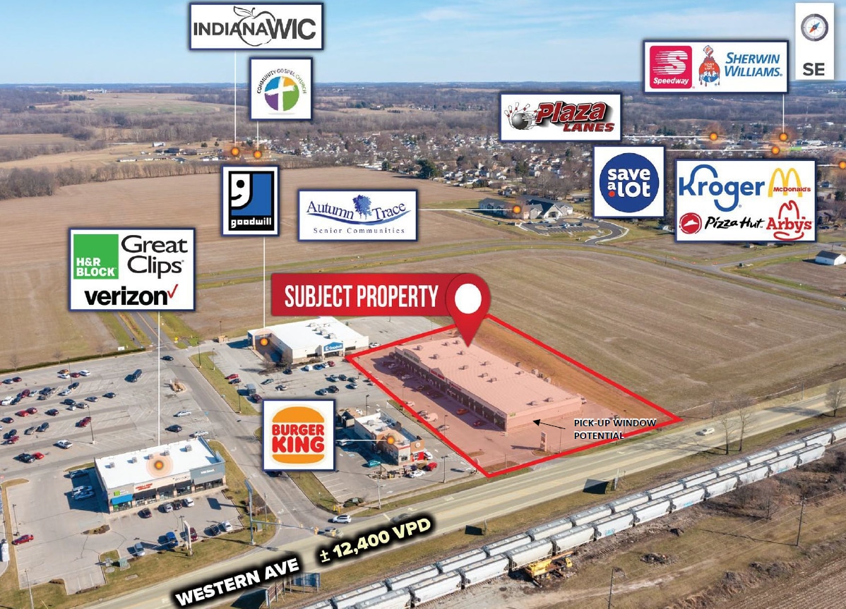 3896-4000 Western Ave, Connersville, IN à louer Photo du bâtiment- Image 1 de 2