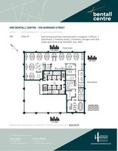 505 Burrard St, Vancouver, BC for lease Floor Plan- Image 1 of 1