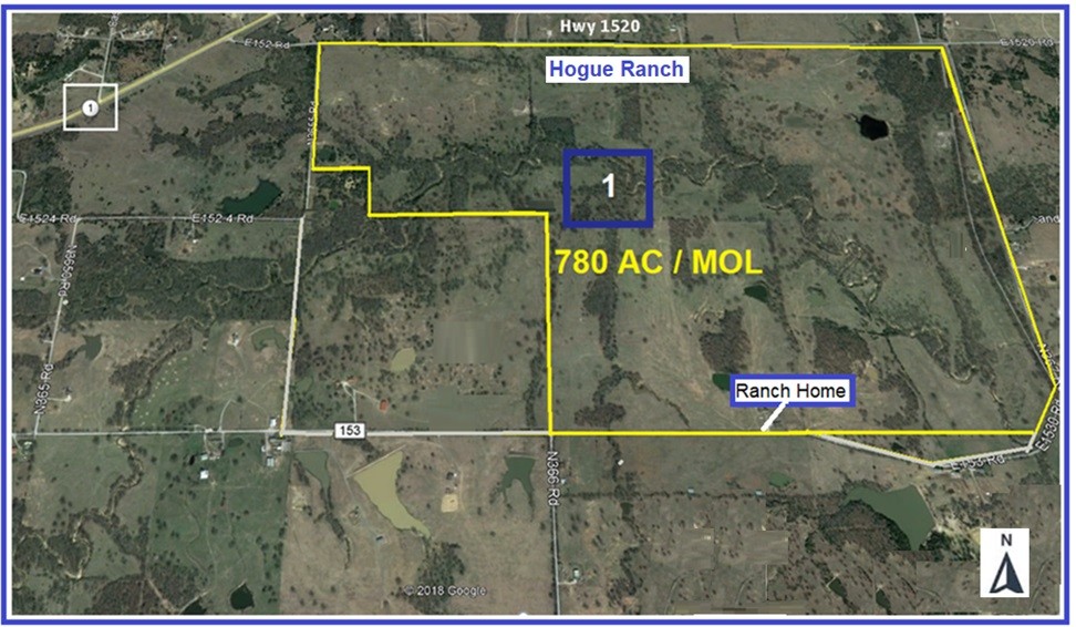 26420 County Road 1520, Allen, OK for sale Aerial- Image 1 of 3