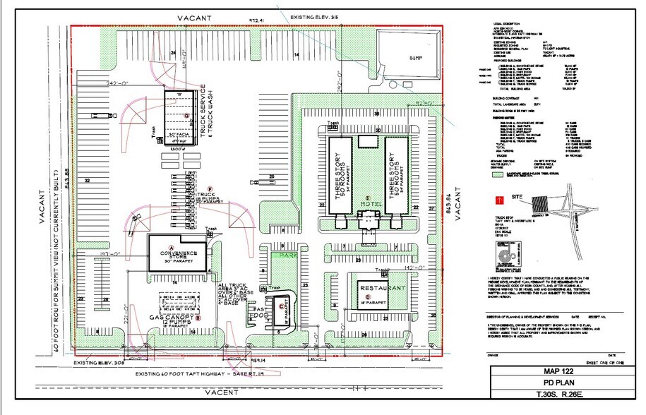 20638 Taft Hwy, Bakersfield, CA à vendre - Plan de site - Image 3 de 9