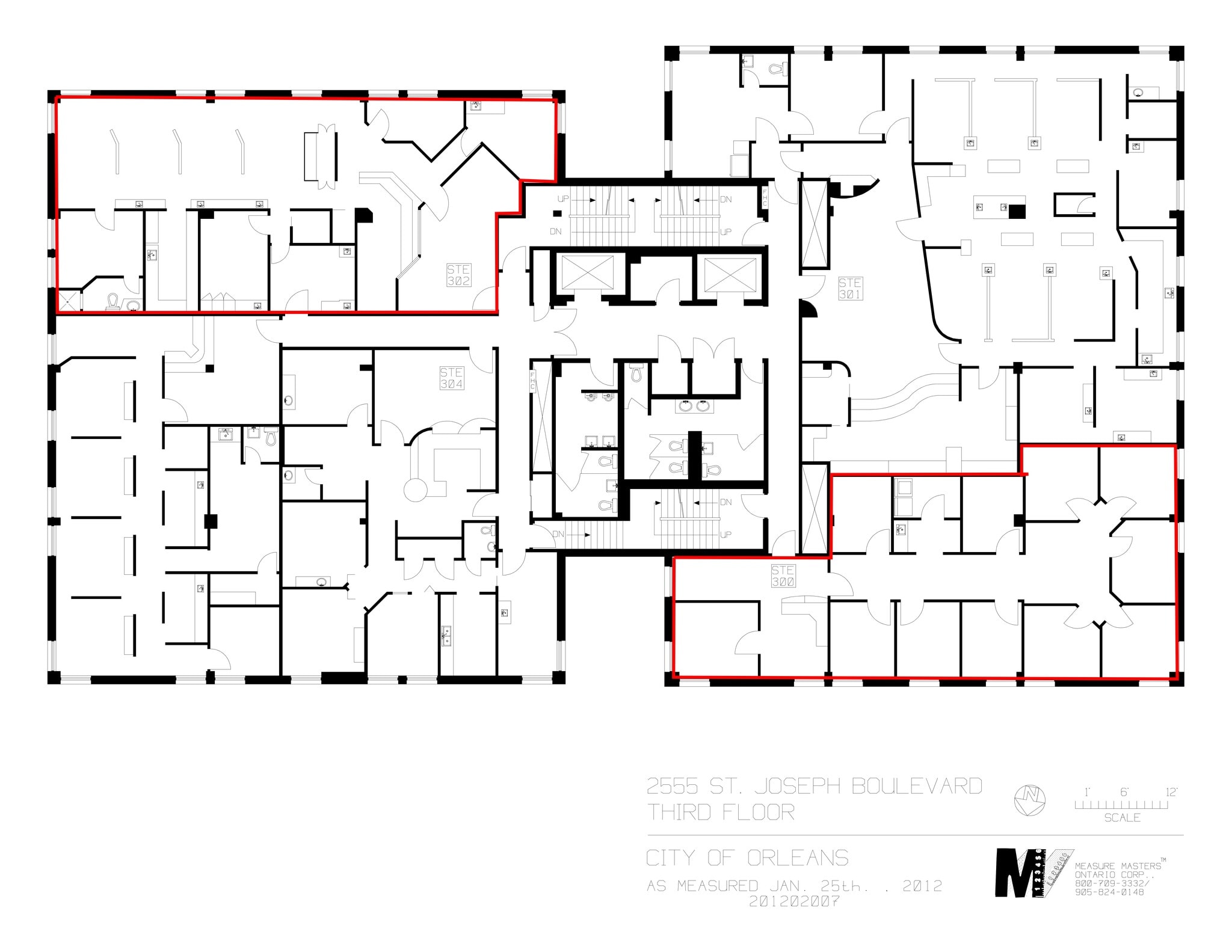 2555 St Joseph Blvd, Ottawa, ON à louer Plan de site- Image 1 de 1